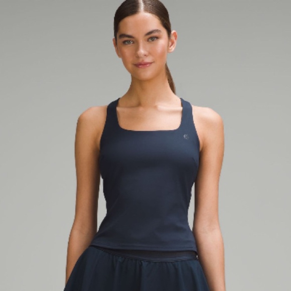 lululemon athletica Dark Navy Square-Neck Tank